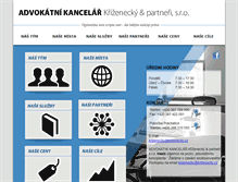 Tablet Screenshot of krizenecky.cz